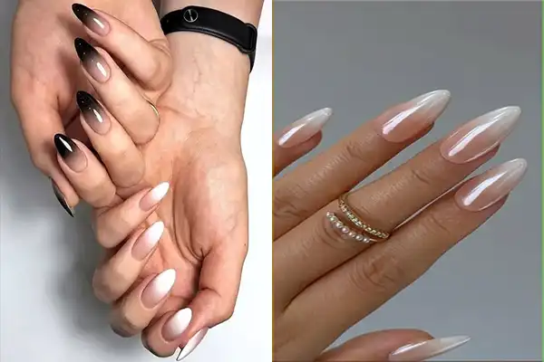 مدل ناخن امبره سفید + مدلهای ترند و لاکچری ناخن آمبره سفید