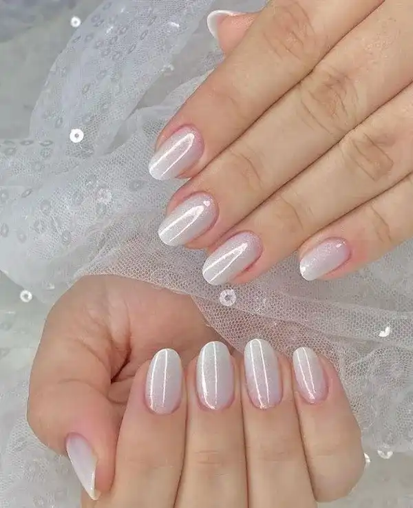 مدل ناخن امبره سفید + مدلهای ترند و لاکچری ناخن آمبره سفید