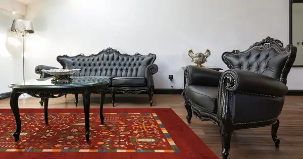 مدل دکوراسیون با فرش قرمز + جذاب ترین مدل دکوراسیون با فرش قرمز که حس زندگی و خوبی به شما می دهد
