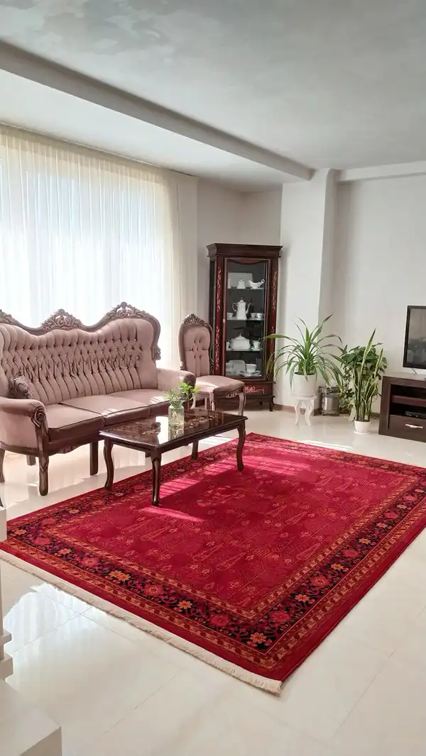 مدل دکوراسیون با فرش قرمز + جذاب ترین مدل دکوراسیون با فرش قرمز که حس زندگی و خوبی به شما می دهد