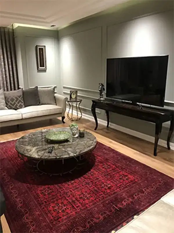 مدل دکوراسیون با فرش قرمز + جذاب ترین مدل دکوراسیون با فرش قرمز که حس زندگی و خوبی به شما می دهد