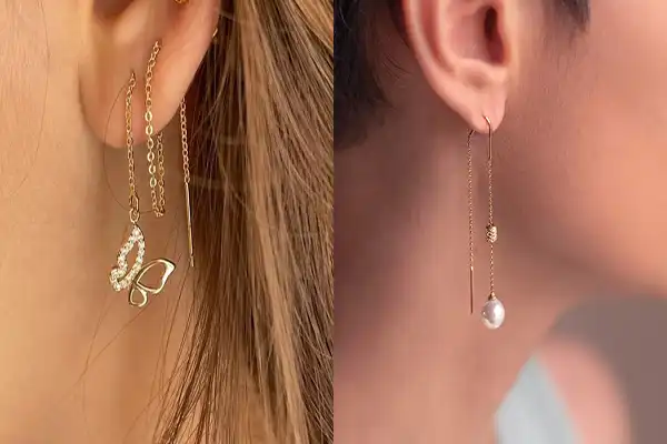 مدل گوشواره بخیه + مدل گوشواره بخیه مناسب برای استفاده در استایل‌ اسپرت و روزانه