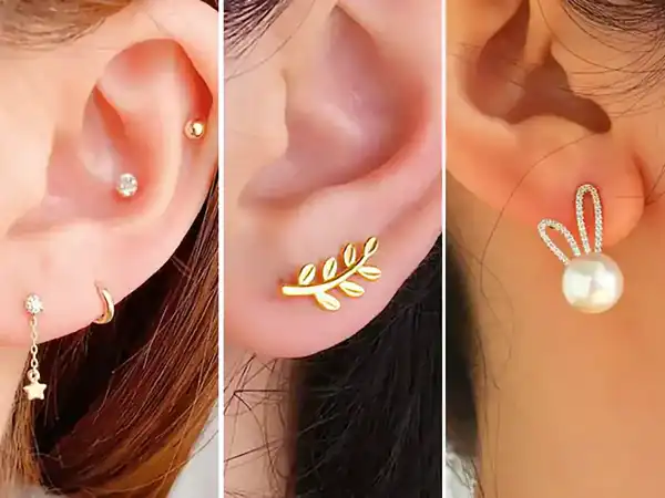مدل گوشواره بچگانه طلا + مدل گوشواره بچگانه طلا با جلوه و زیبایی خاص خود