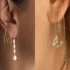 مدل گوشواره بخیه ای طلا انتخابی ظریف برای استایل‌ های اسپرت و خاص