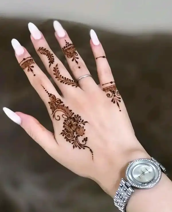 مدل حنا جدید کف دست + مدل حنا جدید کف دست که به شدت جلب توجه میکند
