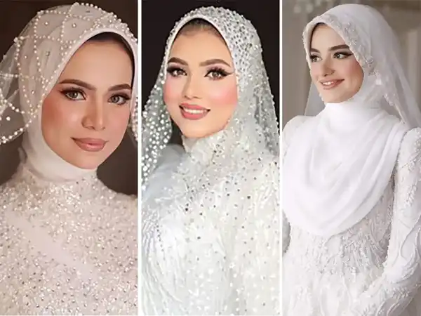 مدل حجاب عروسی + ما در این قسمت از مد و زیبایی چندین نمونه از استایل های مدل عروس محجبه را در اختیارتان قرار میدهیم جهت ایده گرفتن از آنها