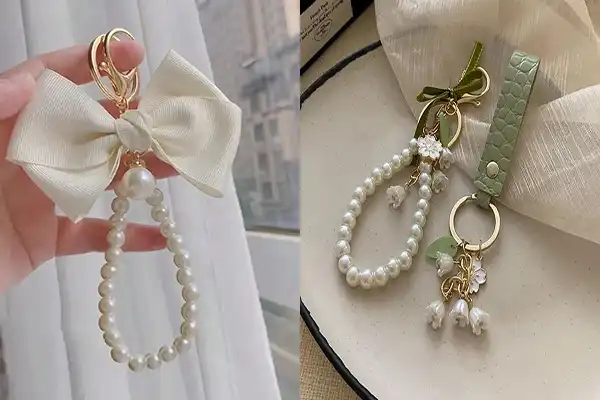 مدل جاکلیدی با مروارید + یک جاکلیدی زیبا و پینترستی با مدل جاکلیدی با مروارید