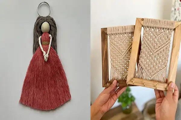 مدل جاکلیدی مکرومه + با مدلهای متفاوت و بینظیر جاکلیدی مکرومه هم نظم را به کلیدهایت ببخش و هم دکور دیوارت را زیبا کن!