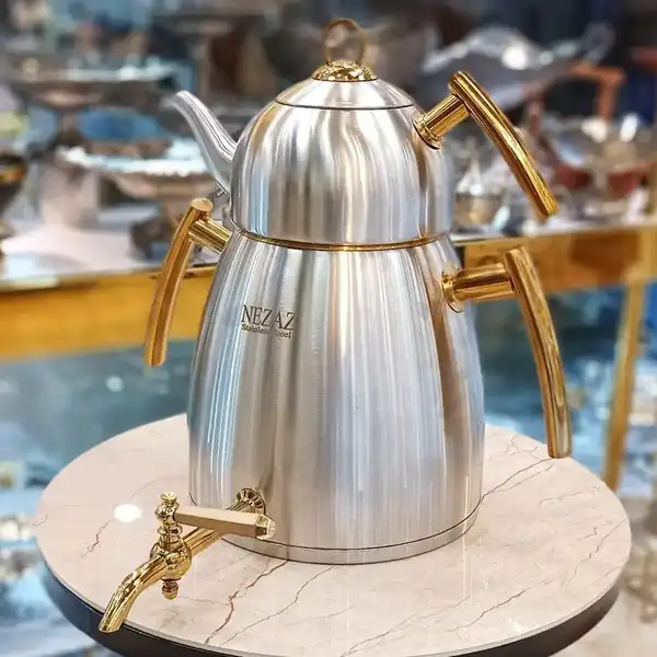 مدل جدید کتری قوری استیل + مجموعه مدلهای جدید و دلبر کتری قوری استیل که نظر هر خانم خانه داری را جلب میکند