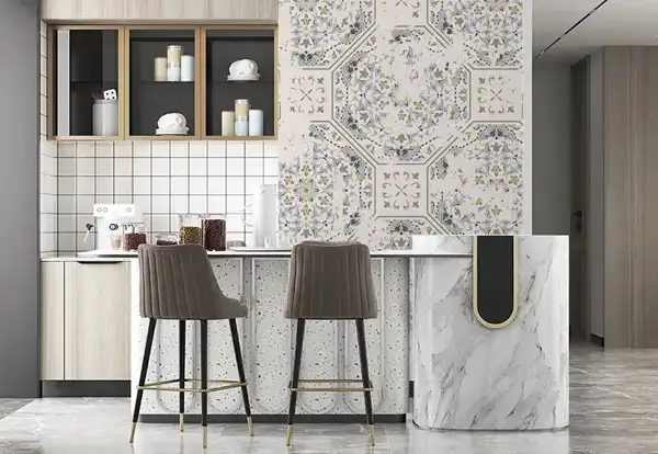 مدل کاغذ دیواری برای آشپزخانه + فضای زیبا و دلنشین با مدل کاغذ دیواری آشپزخانه