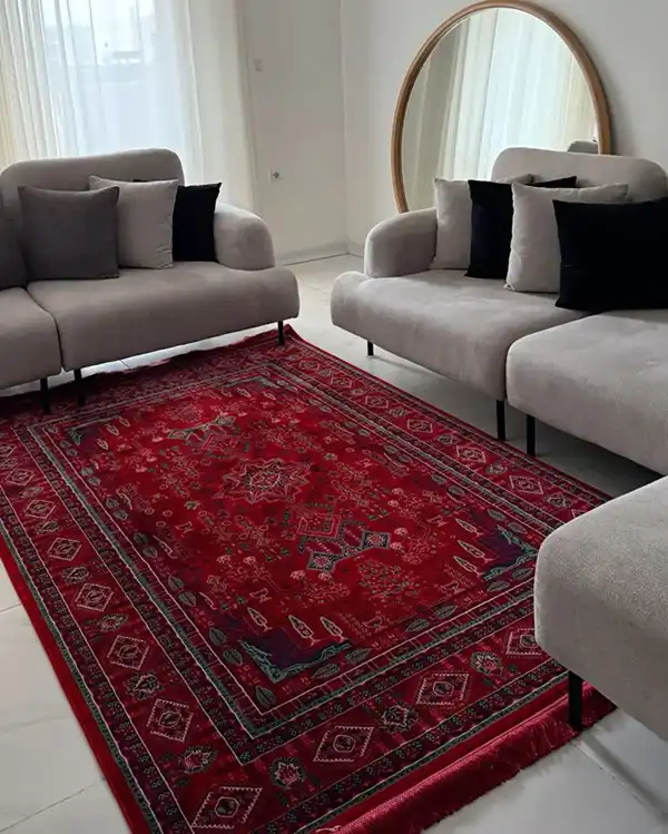 مدل مبل با فرش قرمز + دیزاینی مجلل و باشکوه با مدل مبل با فرش قرمز