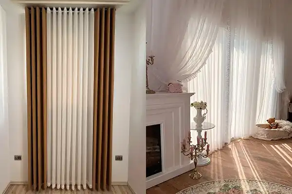 مدل پرده مینیمال + گرایش بیشتر به سادگی با مدل پرده‌های مینیمال شیک و ترند