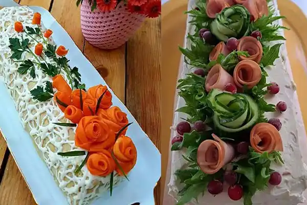 مدل سالاد الویه ساده + جدیدترین تزیینات مدل سالاد الویه ساده برای مهمانی و مجالس
