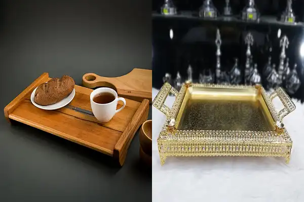 مدل سینی پایه دار + پذیرایی لاکچری و اصیل با مدل سینی پایه دار