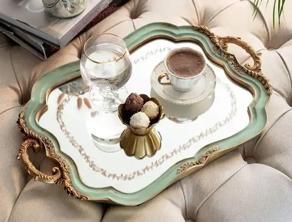 مدل سینی پذیرایی شیک + هماهنگی زیبایی و کارایی در مدل سینی پذیرایی شیک