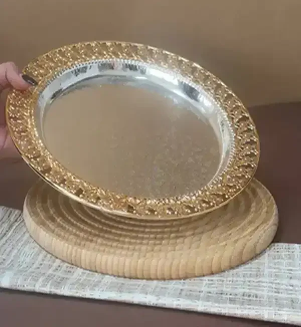 مدل سینی استیل گرد + مدل سینی استیل گرد مناسب پذیرایی دلپذیر و باب میل