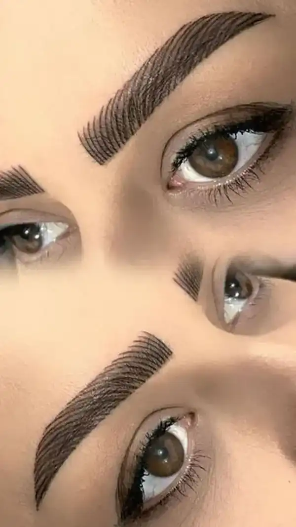 مدل تاتو ابرو جدید + ابروهایی قرینه،پرپشت و طبیعی با مدل تاتو ابرو جدید