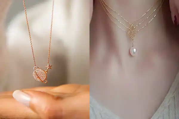 مدل تو گردنی شیک + اگر به دنبال یک اکسسوری خاص، ساده و همیشه ماندگار هستید توگردنی شیک و مینیمال میتواند گزینهای عالی باشد.
