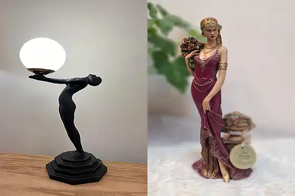 مجسمه ایستاده + مجسمه ایستاده با پیکره زیبا و ساخت هنرمندانه
