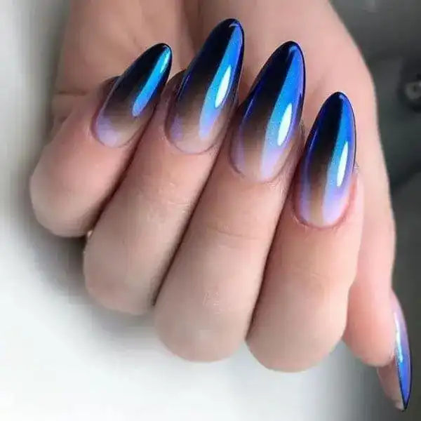 ناخن امبره سفید ابی + ناخن امبره سفید ابی ترند محبوب در دنیای زیبایی ناخن 