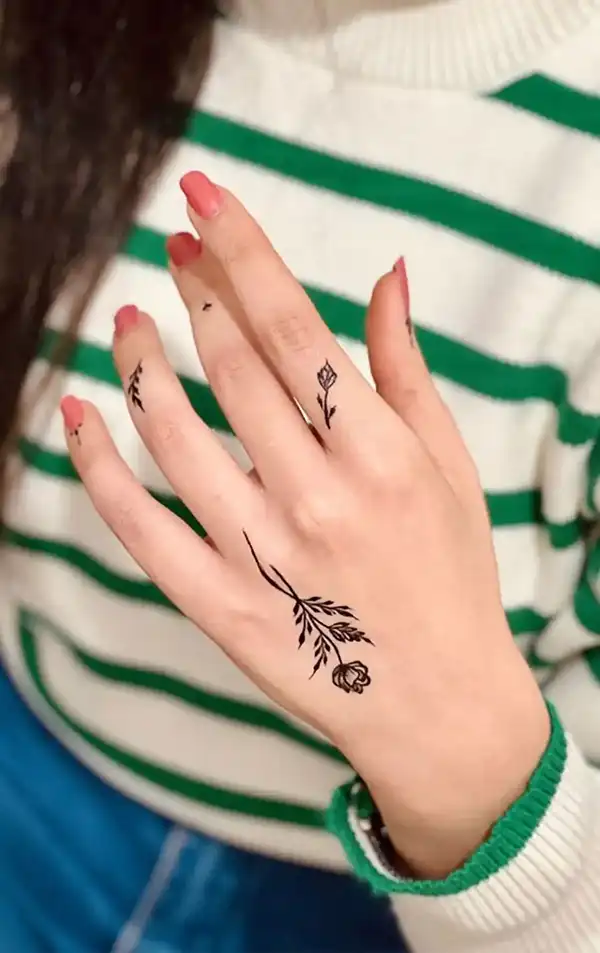 تاتو روی دست + تاتو روی دست با زیبایی بصری،حامل پیام‌های عمیق و شخصی و هویت