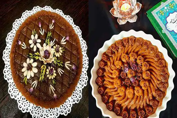تزیین حلوا مجلسی + جدید ترین مدل تزیین حلوا مجلسی برای مراسم ختم