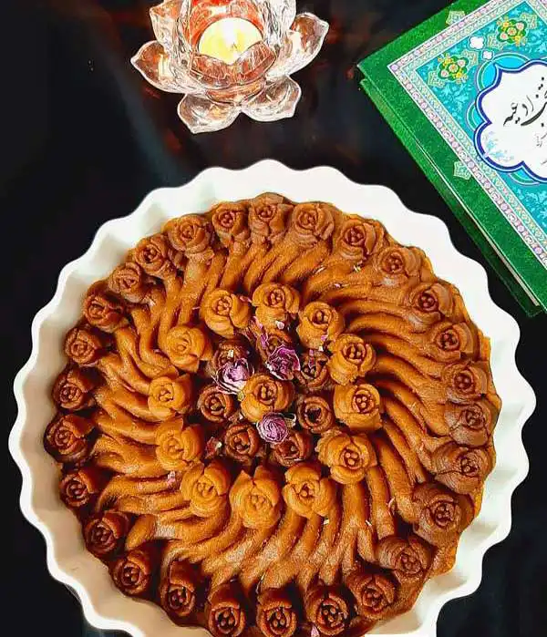 تزیین حلوا مجلسی + جدید ترین مدل تزیین حلوا مجلسی برای مراسم ختم