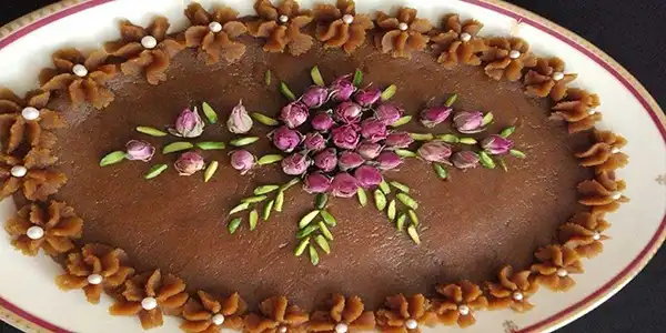 تزیین حلوا مجلسی + جدید ترین مدل تزیین حلوا مجلسی برای مراسم ختم