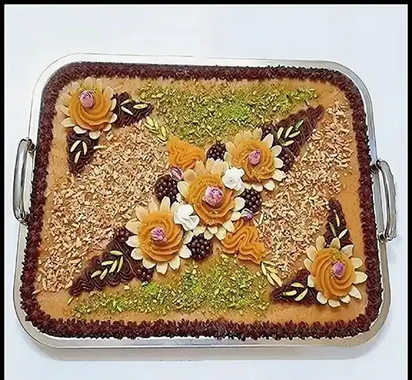 تزیین حلوا مجلسی + جدید ترین مدل تزیین حلوا مجلسی برای مراسم ختم