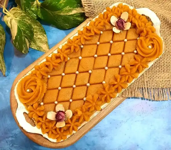 تزیین حلوا مجلسی + جدید ترین مدل تزیین حلوا مجلسی برای مراسم ختم
