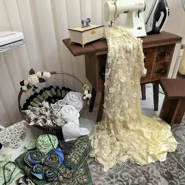 تزیین وسایل جهاز عروس + تزیین وسایل جهاز عروس با هماهنگی رنگ‌ها و مدل‌ها
