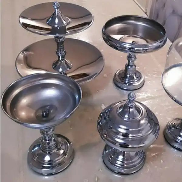 ظروف استیل پذیرایی + جلوه ای شیک و لوکس به میز مهمونی میبخشن