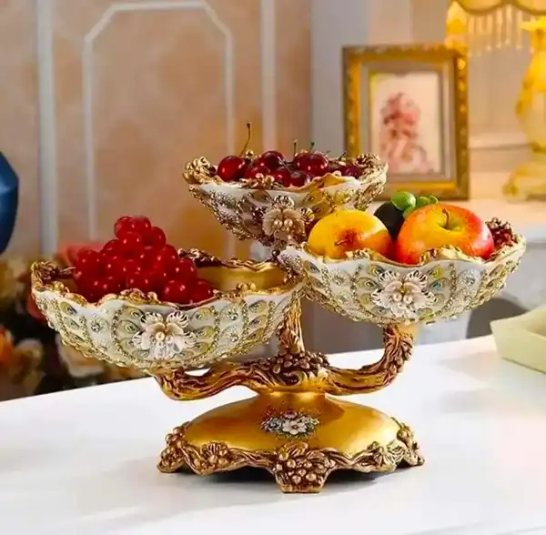 ظرف میوه خوری شیک + میز پذیرایی متفاوت و لوکس با ظرف میوه خوری شیک