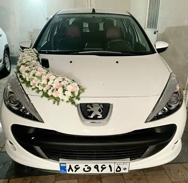 گل ارایی ماشین عروس ساده و شیک + گل ارایی ماشین عروس ساده و شیک،چشم نواز