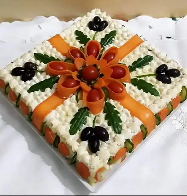 مدل سالاد الویه تزیین + مدل سالاد الویه تزیین با روشهای خلاقانه و آسان