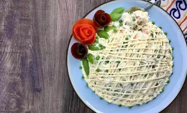 مدل سالاد الویه تزیین + مدل سالاد الویه تزیین با روشهای خلاقانه و آسان