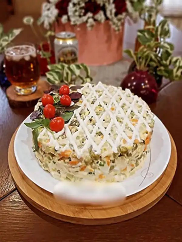 مدل سالاد الویه تزیین + مدل سالاد الویه تزیین با روشهای خلاقانه و آسان