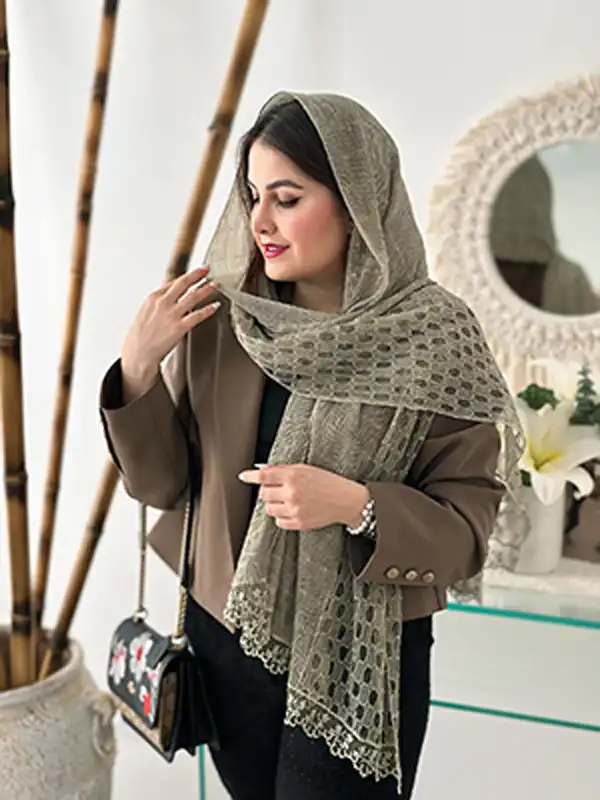 مدل شال مجلسی شیک + استایل شیکو خاص پسند با مدل شال مجلسی شیک