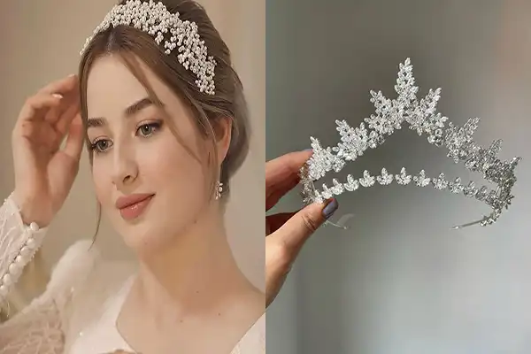 تاج عروس ساده و شیک + تاج عروس ساده و شیک و چشم نواز و زیبا