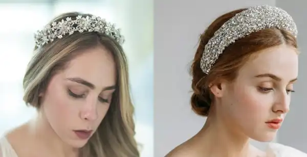 تاج عروس ساده و شیک + تاج عروس ساده و شیک و چشم نواز و زیبا